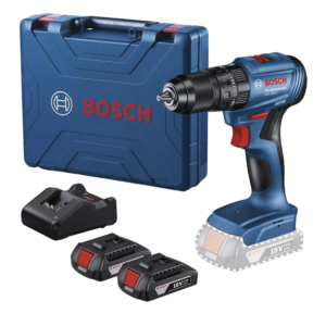 KIT de Taladro Atornillador Inalámbrico Bosch con 2 baterías de íons de lítio, 1 cargador bivolt y maletín de transporte, GSB 185-LI