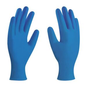 Guante de nitrilo azul desechable, DermaCare, 67-600