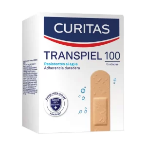 Curitas Transpiel Resistentes Al Agua 100 pz