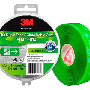 Cinta doble cara 3M™ VHB™ 4910, Transparente, 19 mm x 5 m