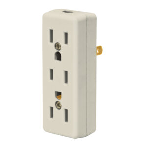 Multicontacto triple de 2 polos + tierra, Volteck