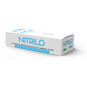 Guantes de Nitrilo para examen, Cobalto, UniSeal, caja 100 piezas