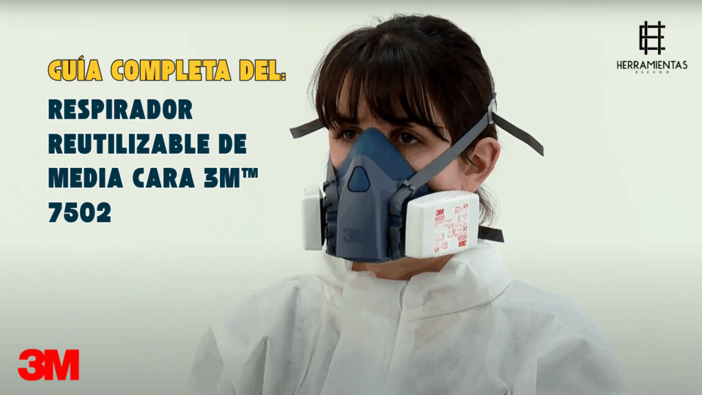 Guía completa del respirador reutilizable de media cara 3M™ 7502